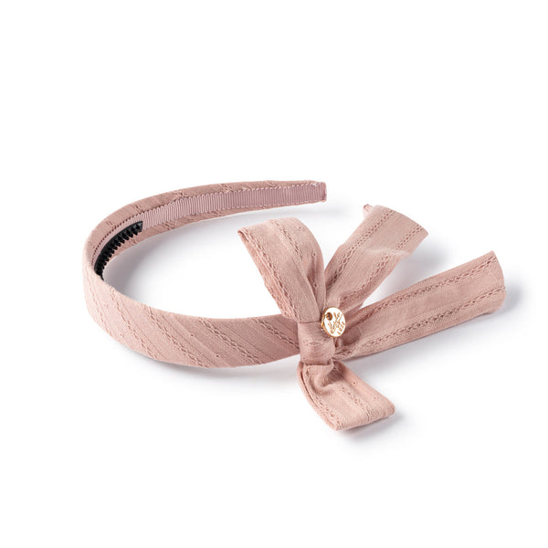 Halo Luxe Mauve Forever Eyelet Side Bow Headband