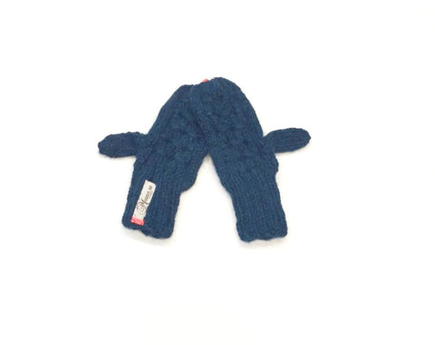 Mormor Nu Knit Mittens Navy