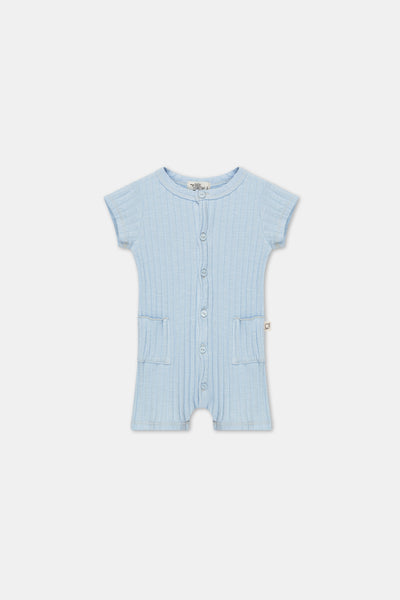 My Little Cozmo Gabriel Blue Rib Jumpsuit