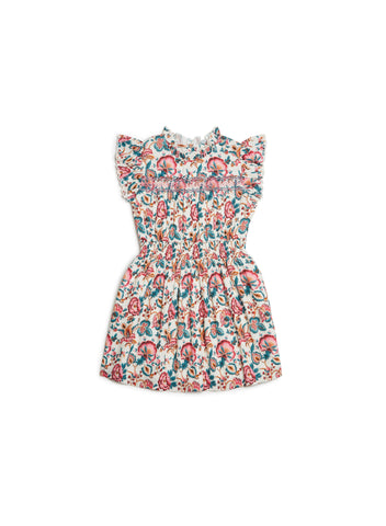 Louise Misha Cream Indian Flowers Suzette Dress