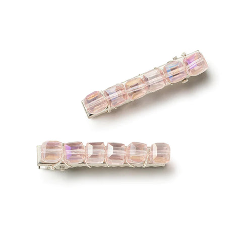 Halo Luxe Pink Gemma Gemstone Clip