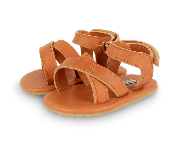 Donsje Amsterdam Camel Classic Leather Giggles Sandal