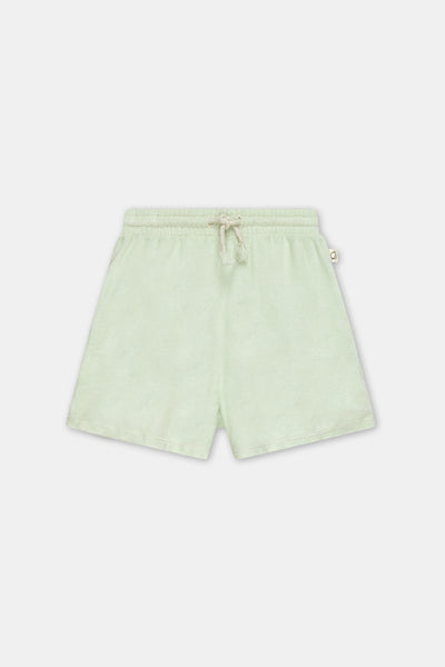 My Little Cozmo Kids Hume Green Terry Shorts