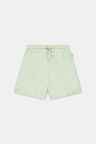 My Little Cozmo Kids Hume Green Terry Shorts