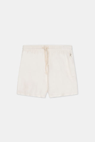 My Little Cozmo Kids Hume Ivory Terry Shorts