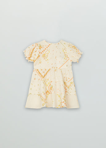 The New Society Baby Idara Flower Print Dress