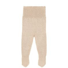 Natura Pura Dark Beige Knit  Leggings