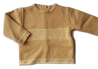 Natura Pura Dark Beige Stripe Sweater