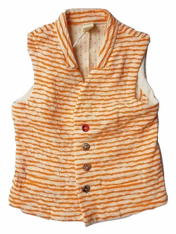 Macarons Orange Striped Vest