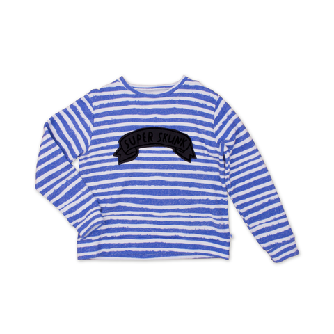 Noe & Zoe Blue Stripes Sweater
