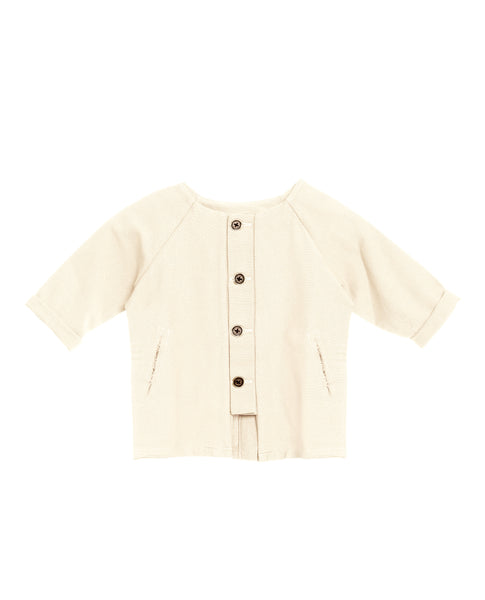 Little Creative Factory Ivory Dancer's Baby Button Coat