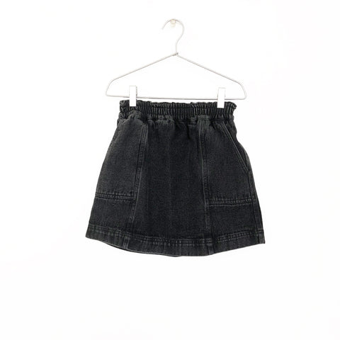 Andorine Black Denim Skirt