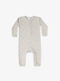 Quincy Mae Dove Ribbed Baby Jumpsuit