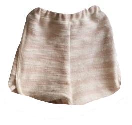 Latte e Biscotti Baby Pink & Ivory Stripe Ivana Shorts