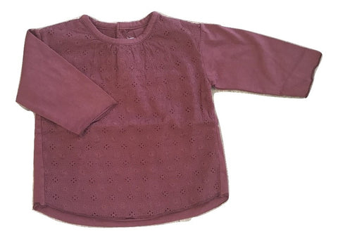 Message in the Bottle Bordeaux Baby Blouse