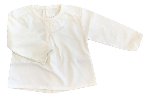 Message in the Bottle Cream Ruffle Baby Blouse