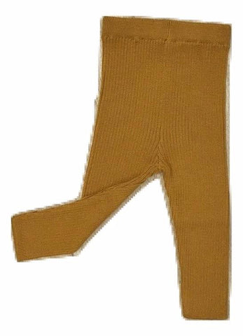 Mabli Golden Mustard Skinny Rib Legging