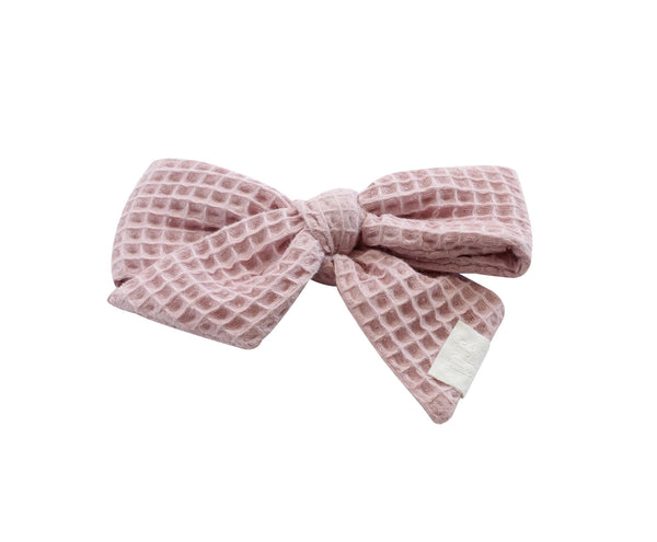 Arbii Pink Waffle Small Oversized Clip