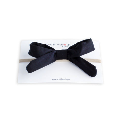 Arbii Black Silk Gift Bow