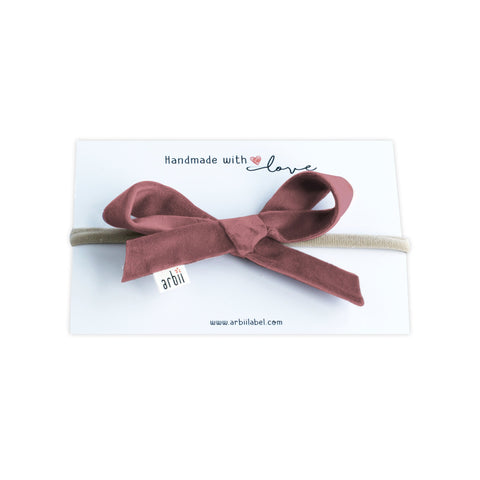 Arbii Dark Mauve Classic Velvet Baby Band