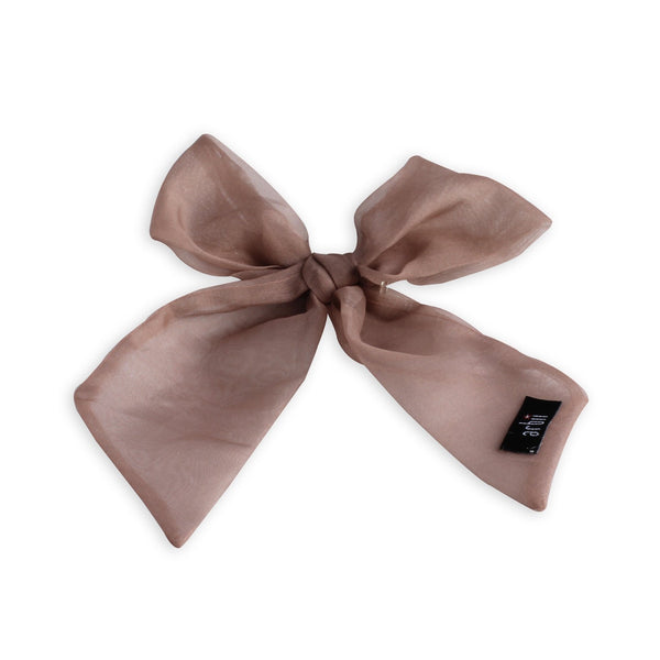 Arbii Mauve Sheer Small Oversized Bow