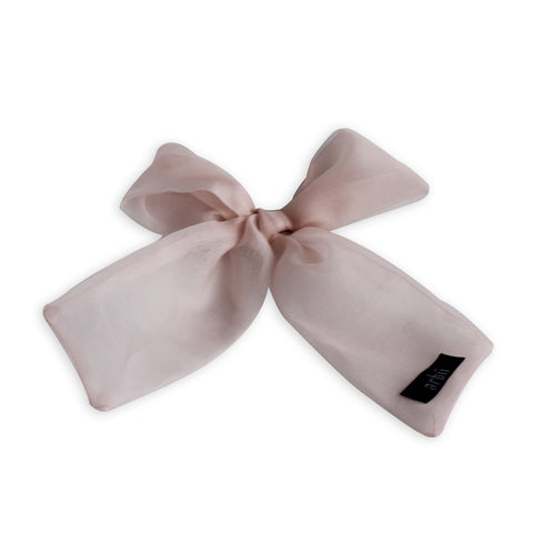 Arbii Pink Sheer Small Oversized Bow