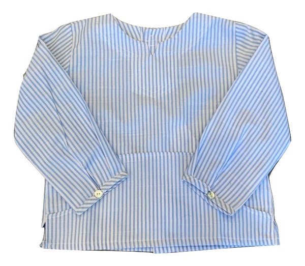 Pilar Batanero Blue Stripe Tunic Shirt