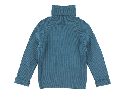 Morley Iris Blue Flint Turtleneck Sweater