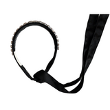 Halo Luxe Isabella Embellished Tie Back Headband Black