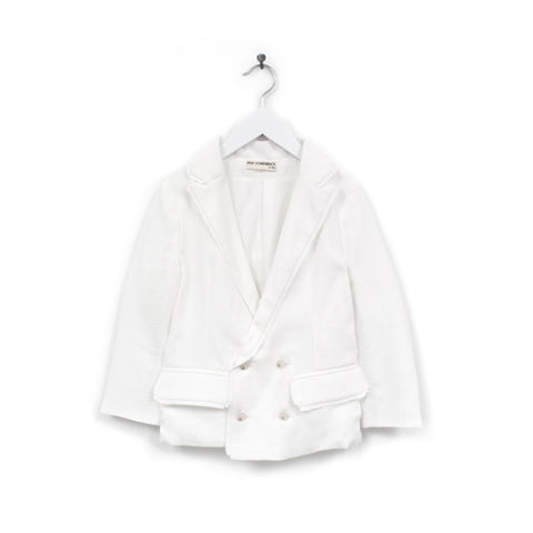 Anja Schwerbrock Jata Rag White Asymmetric Jacket
