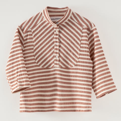 Atelier Parsmei Brown Stripes Javie Shirt