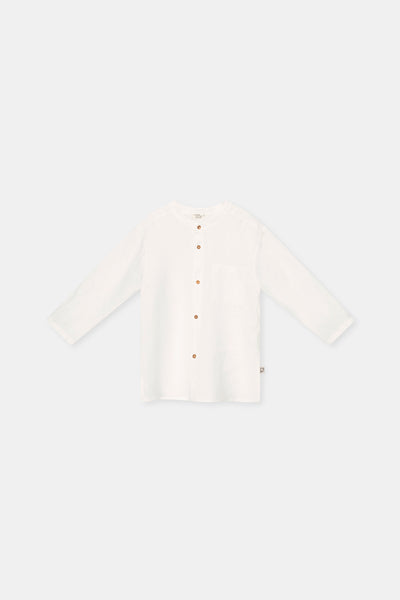 My Little Cozmo Kids Justin Ivory Linen Shirt