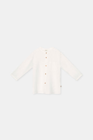 My Little Cozmo Kids Justin Ivory Linen Shirt