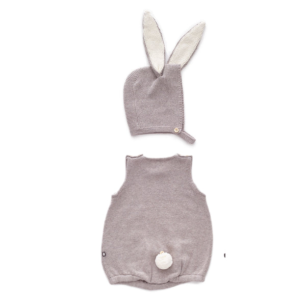 Oeuf Dark Grey Bunny Set
