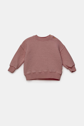 My Little Cozmo Baby Kale Pink Padding Sweatshirt