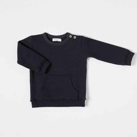 Nixnut Black Kangaroo Sweater