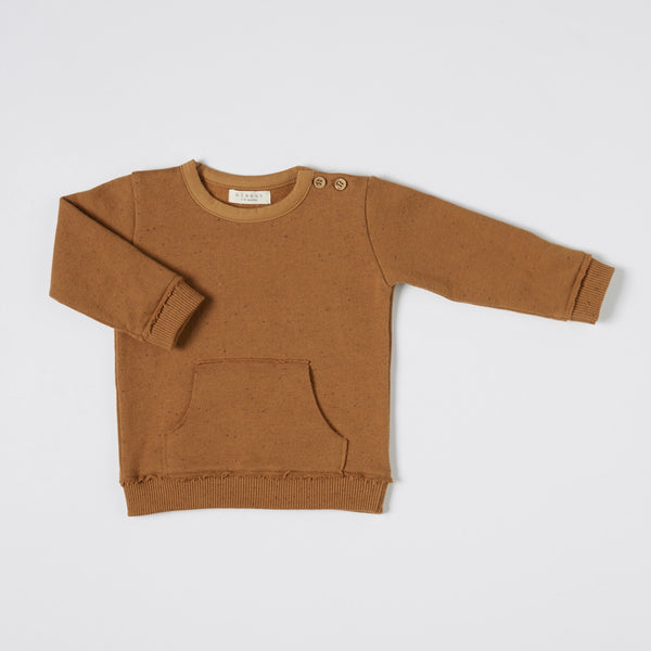 Nixnut Rust Kangaroo Sweater