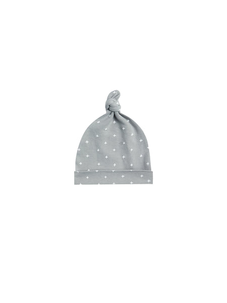 Quincy Mae Dusty Blue Baby Knotted Hat