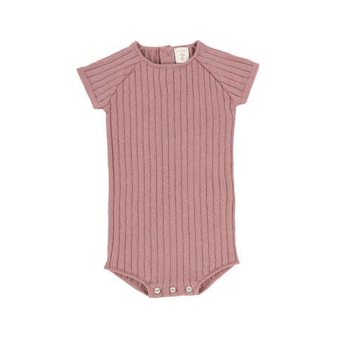 Lil Legs Mauve Knit Romper