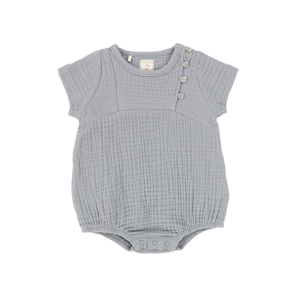 Lil Legs Sapphire Gauze Boy Romper