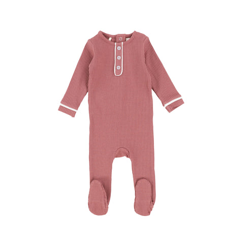 Lil Legs Rose Pajama Footie