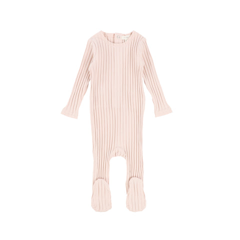 Lil Legs Light Pink Wide Ribbed footie