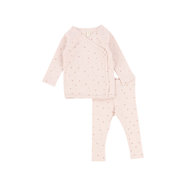 Lil Legs Pink In Full Bloom Long Sleeve Lounge Set