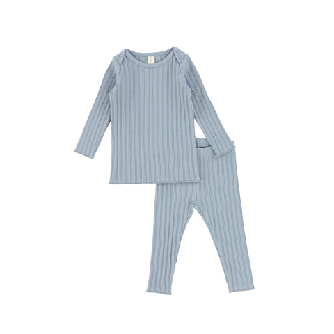 Lil Legs Summer Blue Long Sleeve Baby Set