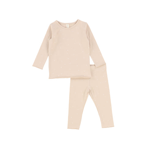 Lil Legs Pink Star Long Sleeve Lounge Set