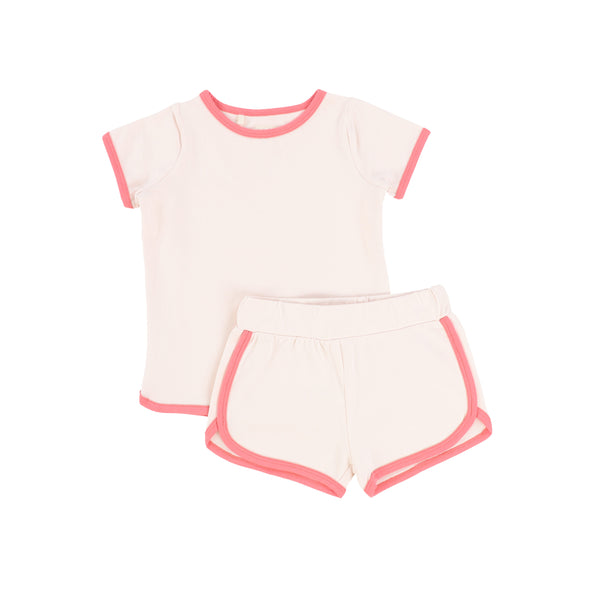 Lil Legs Pink/Coral Track Set