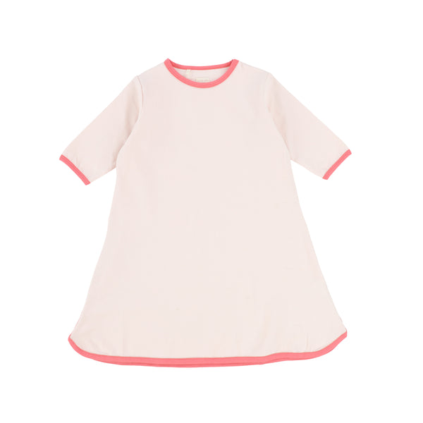 Lil Legs Pink/Coral Three Quarter Sleeve Track Dress