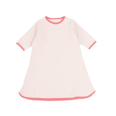 Lil Legs Pink/Coral Three Quarter Sleeve Track Dress