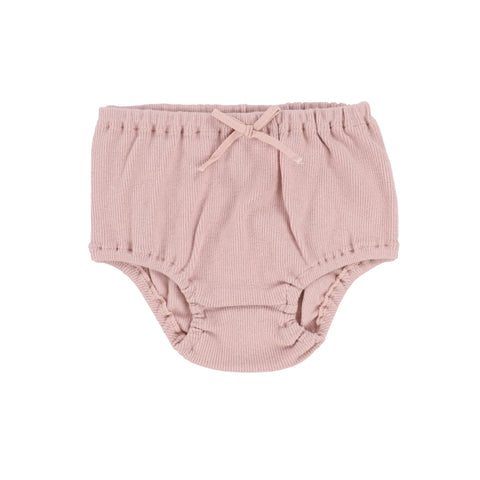 Lil Legs Petal Pink Ribbed Bloomers