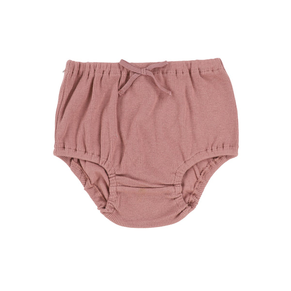 Lil Legs Mauve Ribbed Bloomers